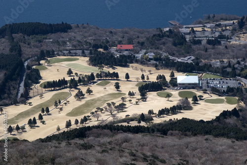 View from Mt. Komagatake, Fuji National Park, Japan photo