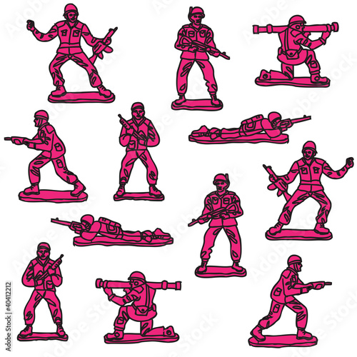 Toy soldiers vector