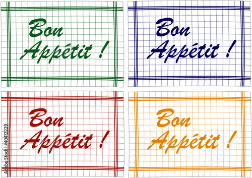 Torchons Bon Appetit !
