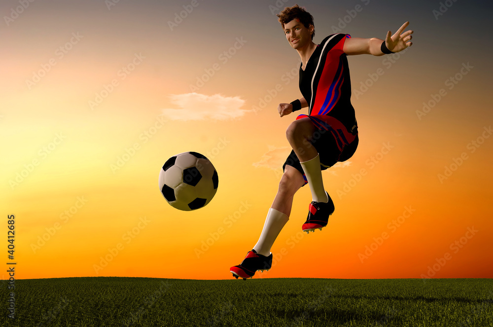 Naklejka premium Football