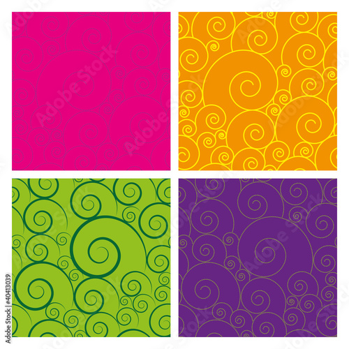 pattern with curls