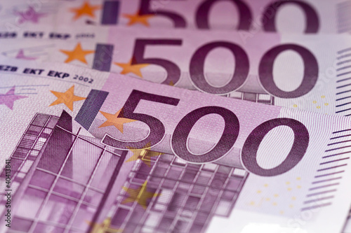 Billetes de 500 euros photo