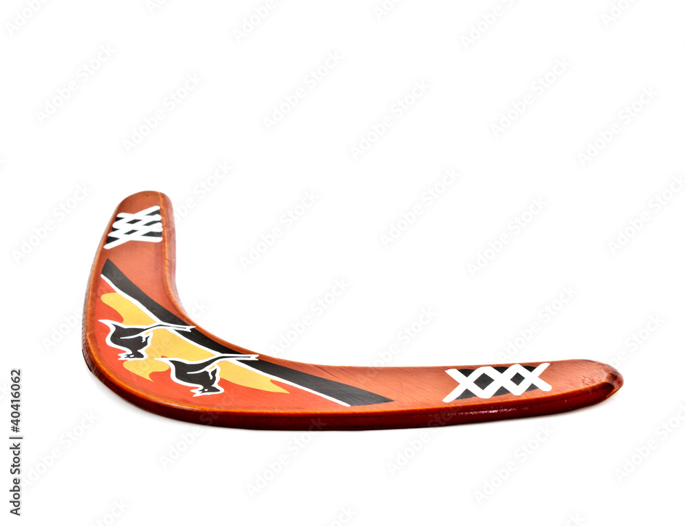 boomerang on white background boomerang on white background
