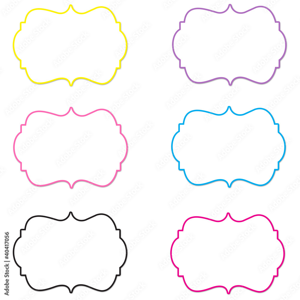 Frames - Colorful Outline Frames - Colorful Outline