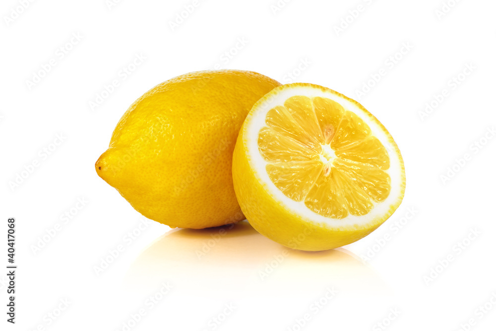 fresh lemon isolated on white fresh lemon isolated on white
