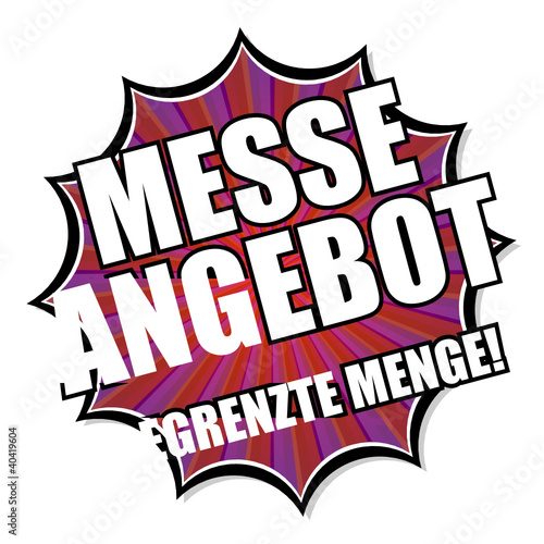 button splash messeangebot begrenzte menge! I