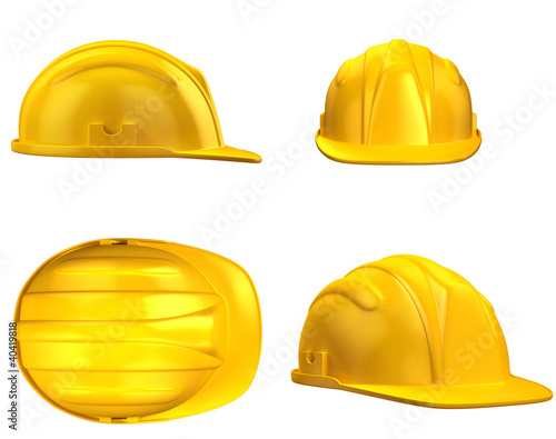 construction helmet from different views photo