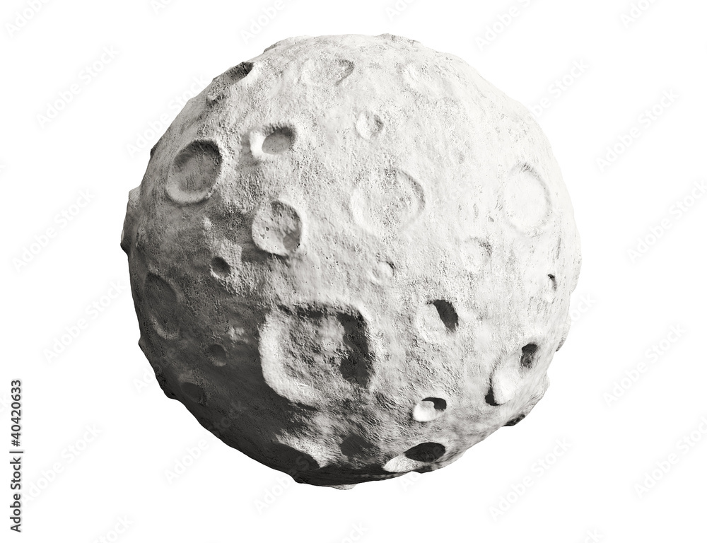 Fototapeta premium Moon and craters. Asteroid.