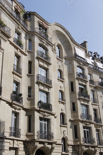 Immeuble du quartier de Passy à Paris