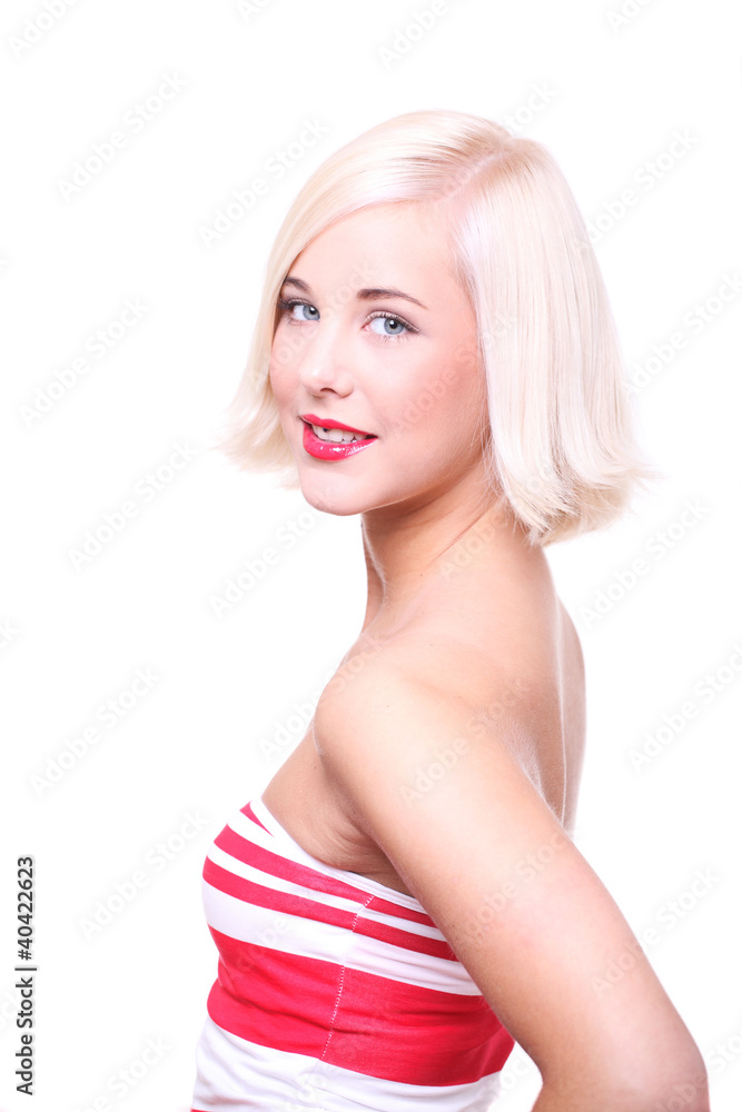 jugne frau mit rotem kleid jugne frau mit rotem kleid