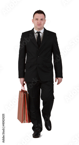 Businessman shopping