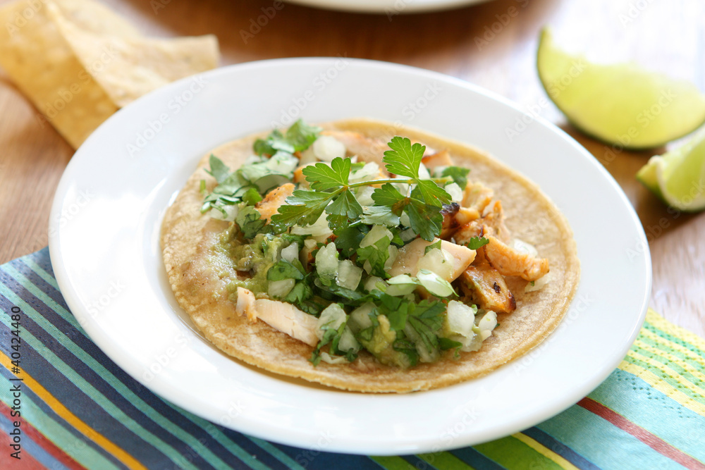 Chicken Tostada Chicken Tostada