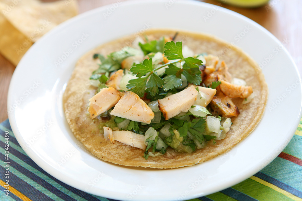 Chicken Tostada Chicken Tostada