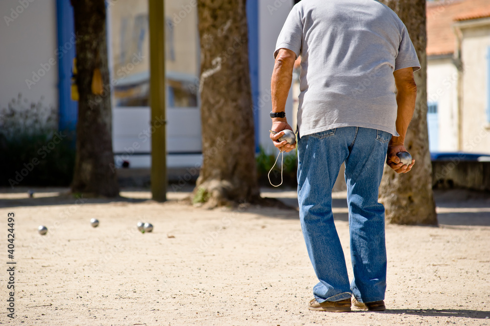 Joueur de pétanque Joueur de pétanque