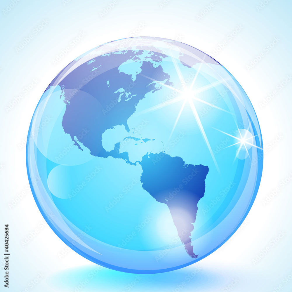 Pacific Ocean, the Americas and the Atlantic Ocean Globe Pacific Ocean, the Americas and the Atlantic Ocean Globe
