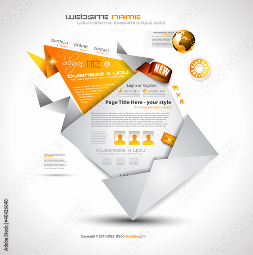 Origami Website - Elegant Design for Business