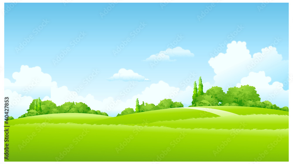 Fototapeta premium Green Landscape