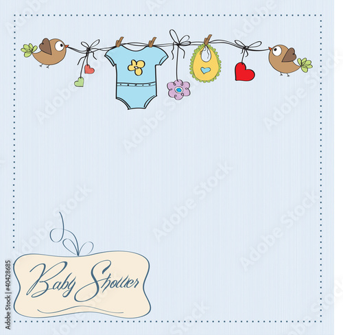 baby boy shower card