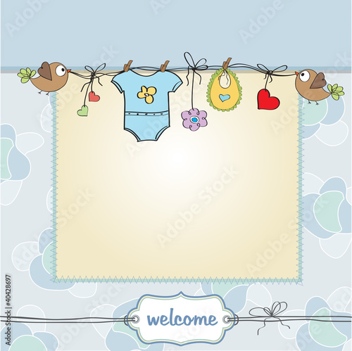 baby boy shower card