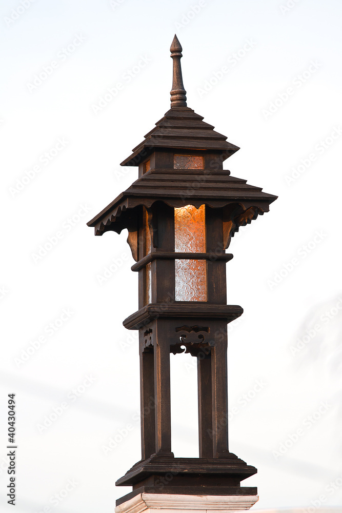 Light wood lamp