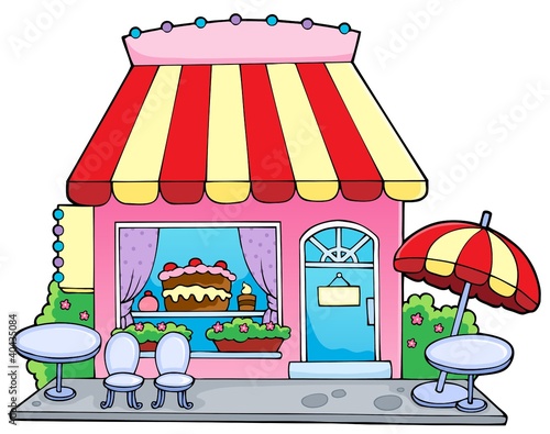 Cartoon candy store