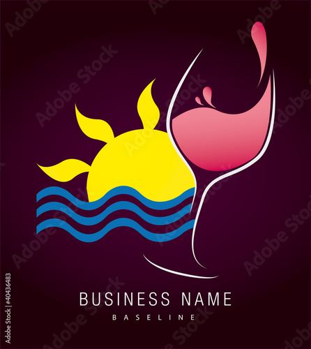 logo vin soleil et mer