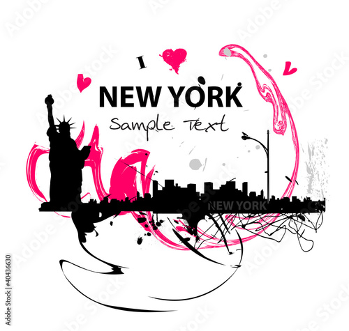 Kunstwerke Skyline von New York City