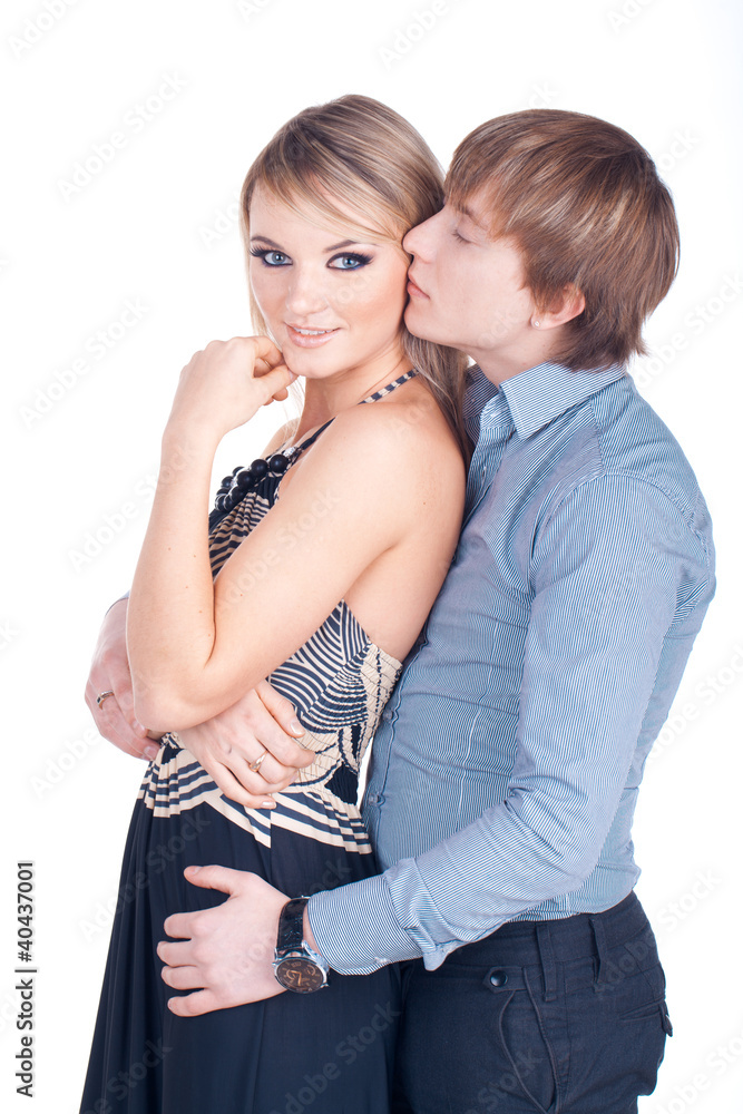 portrait of a happy young couple love portrait of a happy young couple love