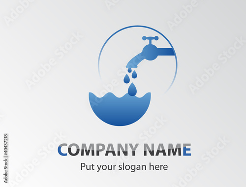 Wasserwerk - Sanitär Logo - Corporate Design - Trinkwasser