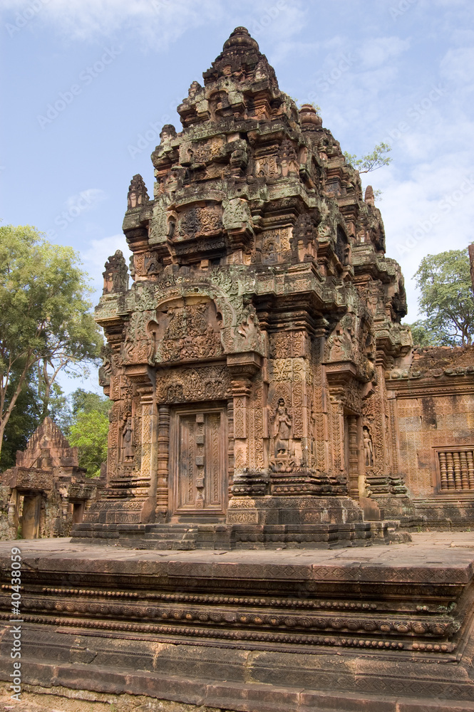 Prasat at Banteay Srei Temple, Angkor, Cambodia