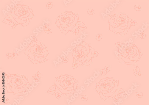 seamless background with silhouettes of roses