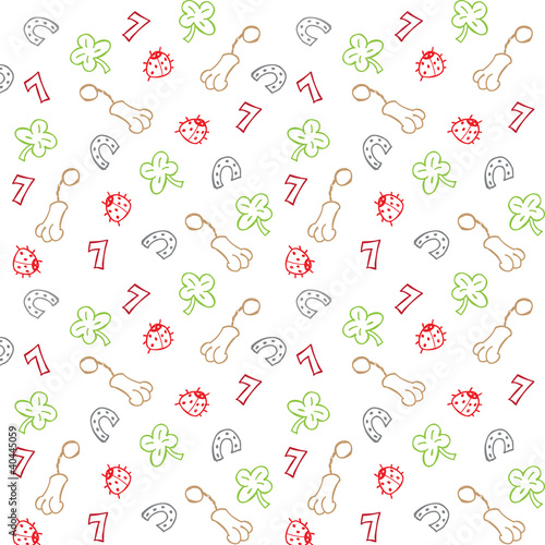 Lucky charms illustration pattern