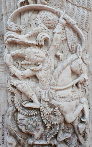 Thai art wall sculpture