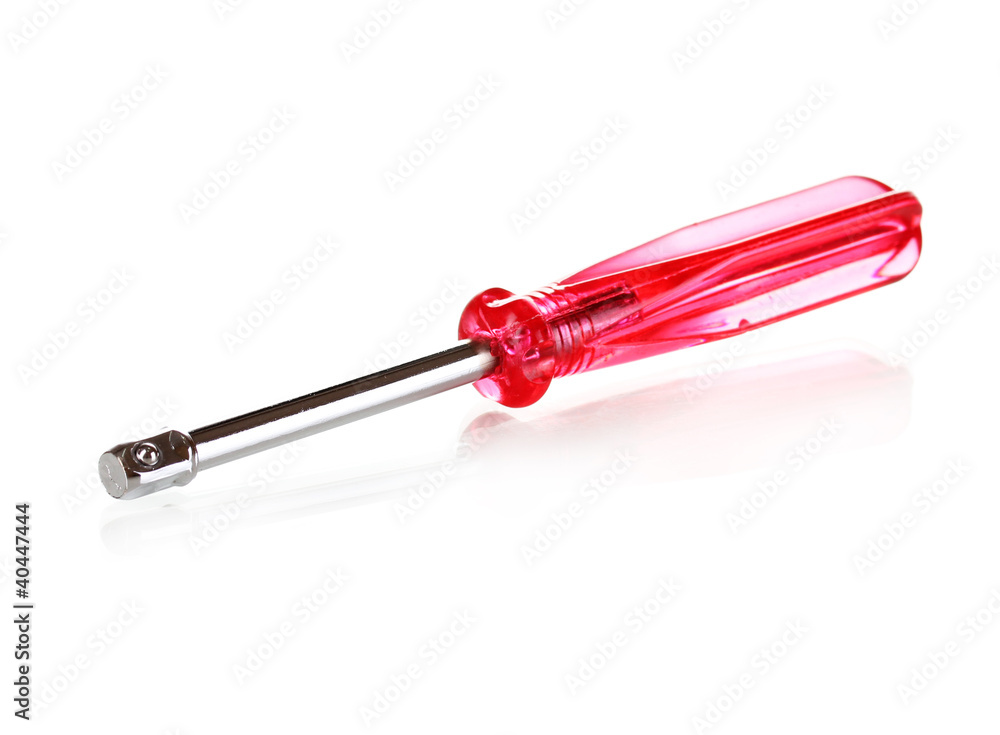 Screw driver isolated on white Screw driver isolated on white