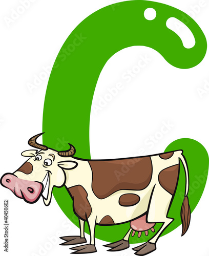 C for cow