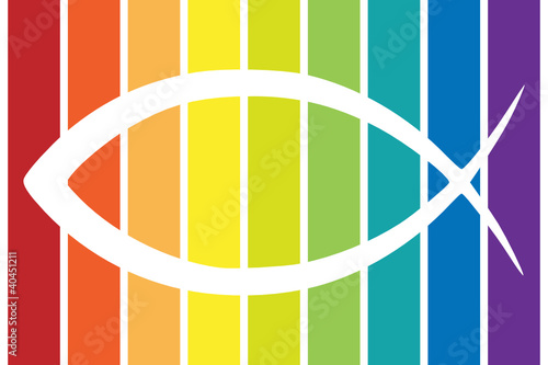 Ichthys Symbol bunt photo