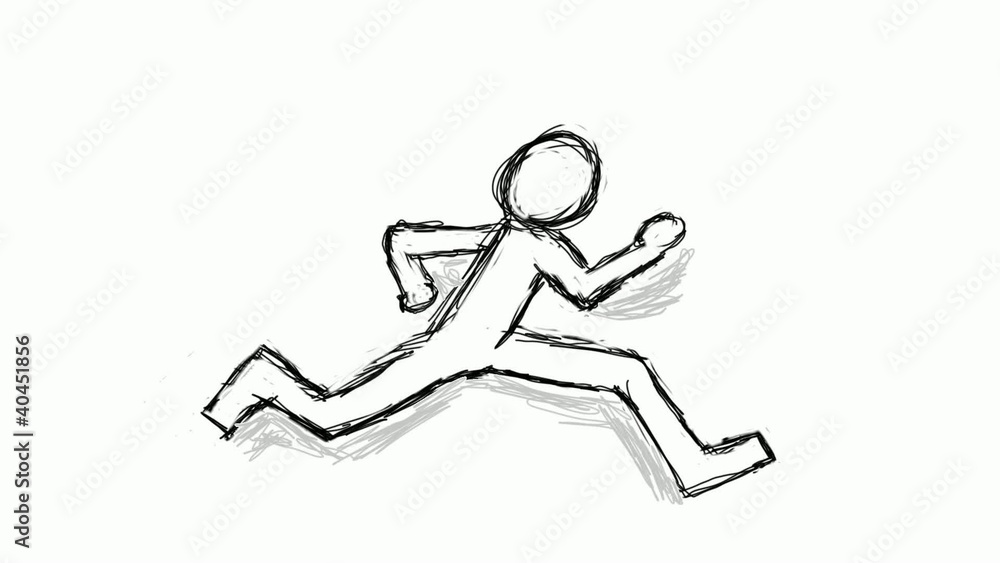 boceto correr