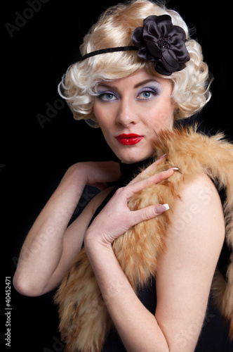 Elegant woman in retrolook