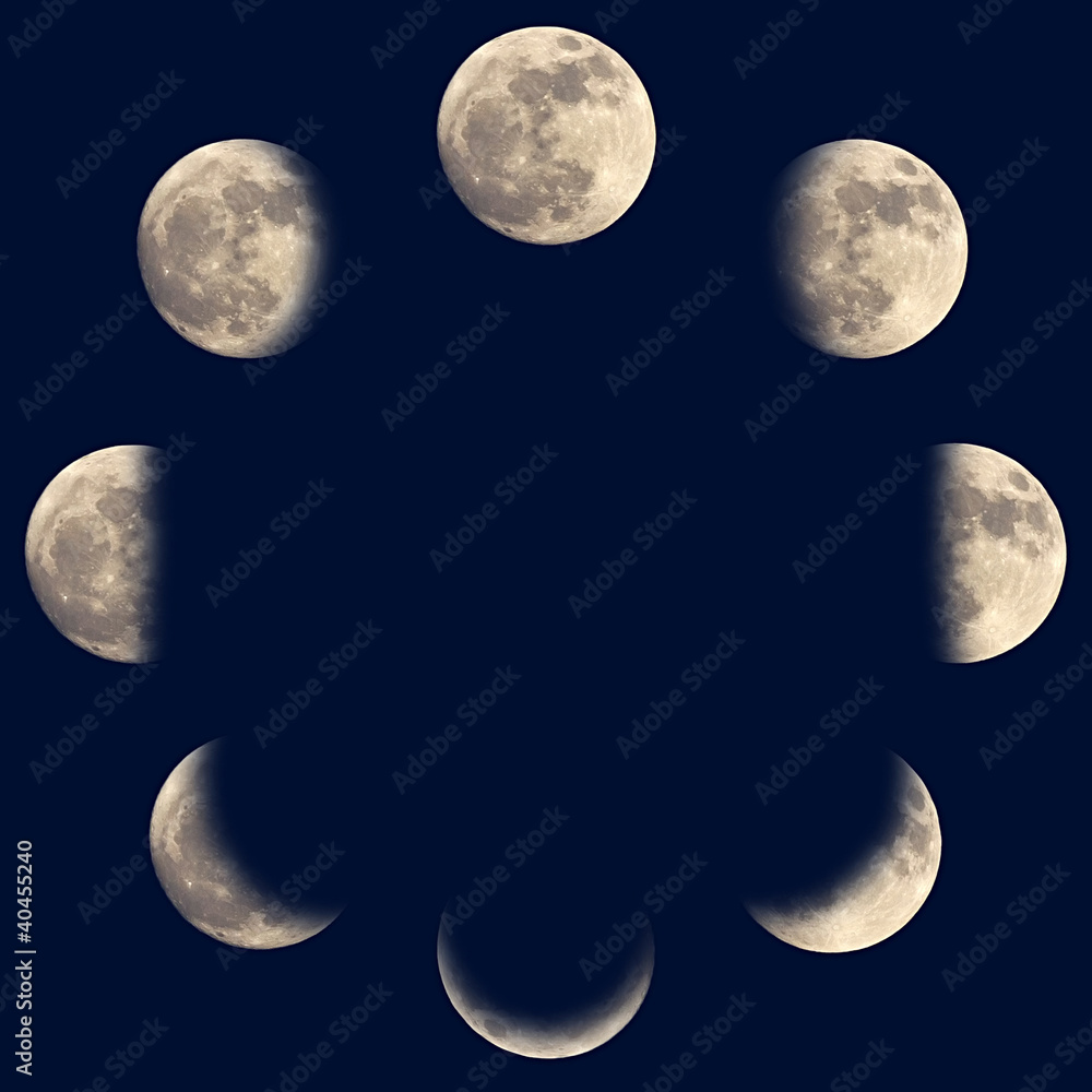Fototapeta premium Moon phases
