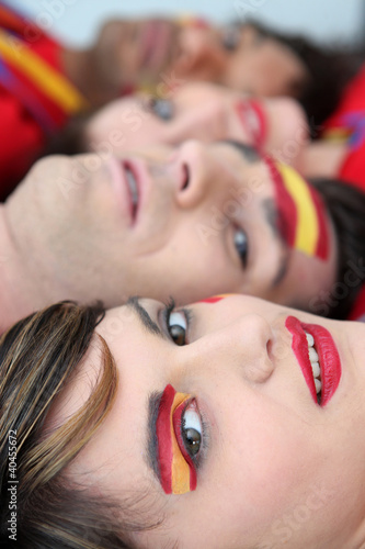 Passionate Spanish fans