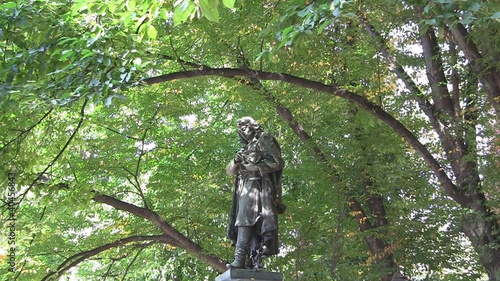 Moument to great astronomer Mikolaj Kopernik, Plant Park, Krakow photo