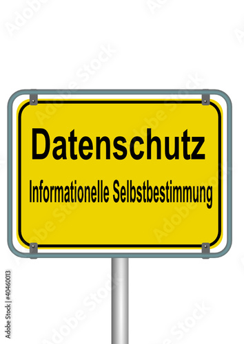 Schild Datenschutz