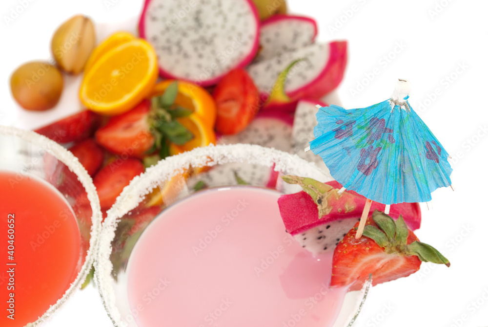 Fototapeta premium Tropical cocktails closeup