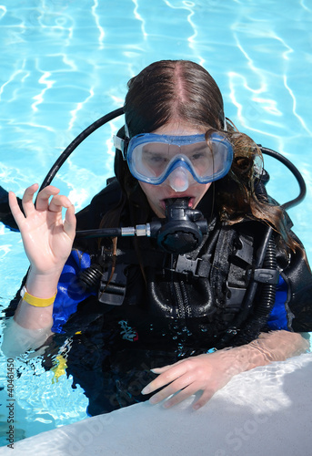 Diving school for teenager
