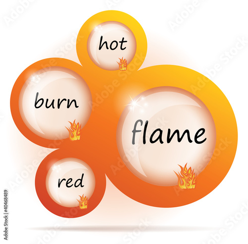Flame abstract web design