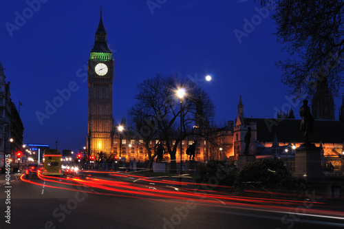 Houses of parliament by night