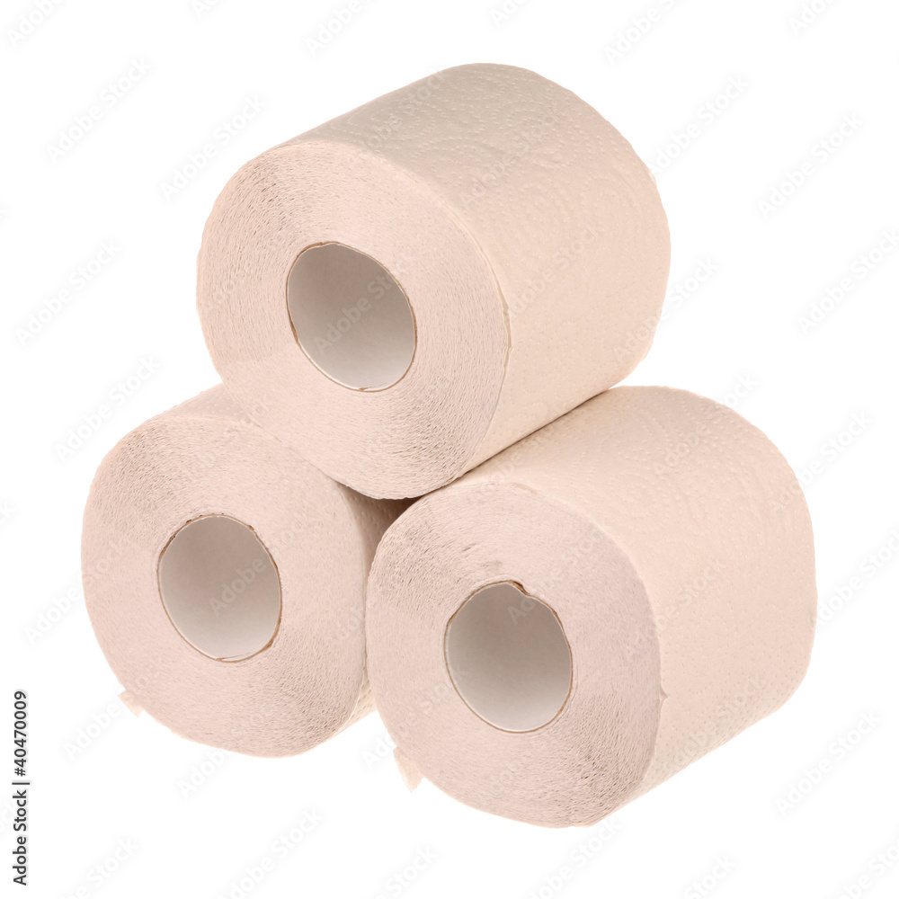 Three rolls of paper Three rolls of paper