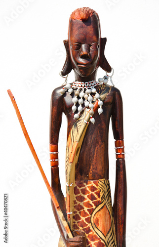 Africa wood carving art photo