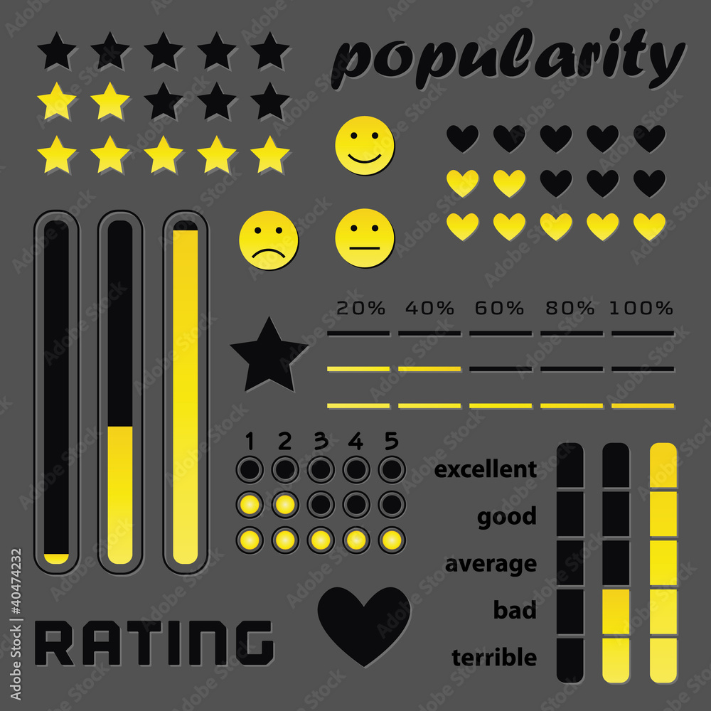 rating buttons rating buttons
