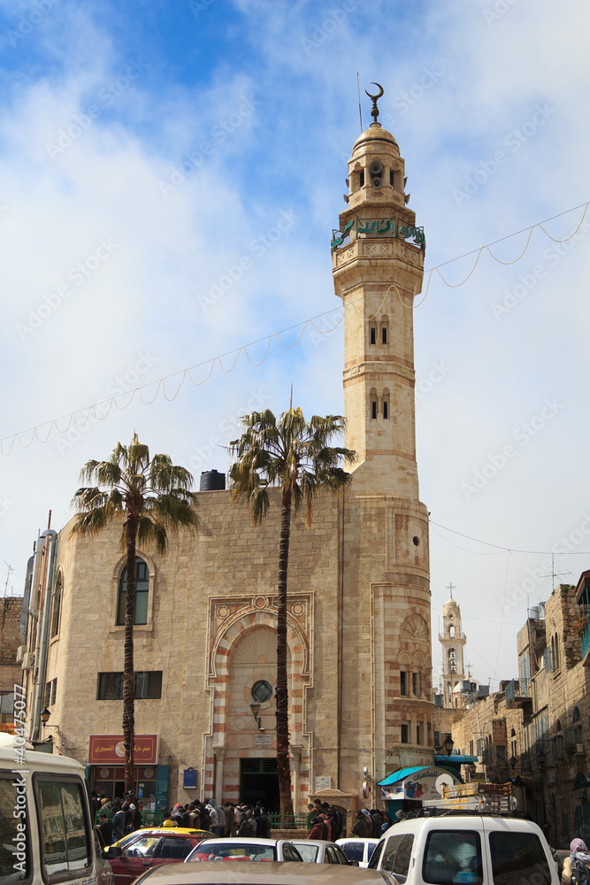 Mosque of Omar in Bethlehem, Palestine